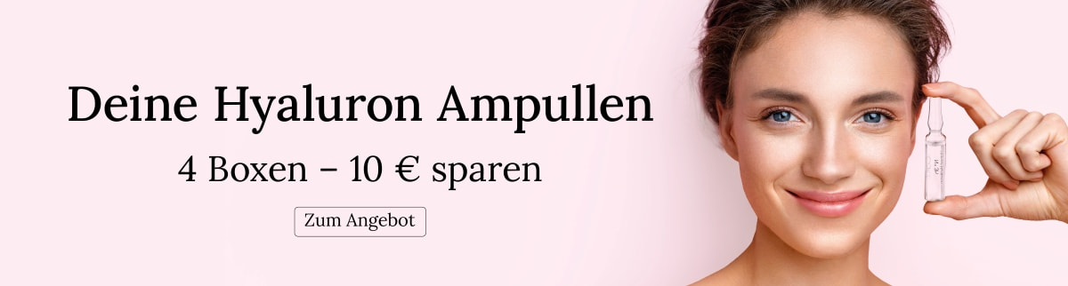 Vier Boxen Calu Hyaluron Ampullen kaufen und 10 € sparen. Zum Angebot.