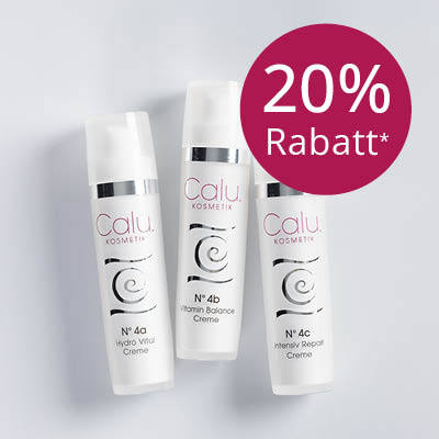 Calu Naturkosmetik: drei Pflegeprodukte mit 20 % Rabatt.