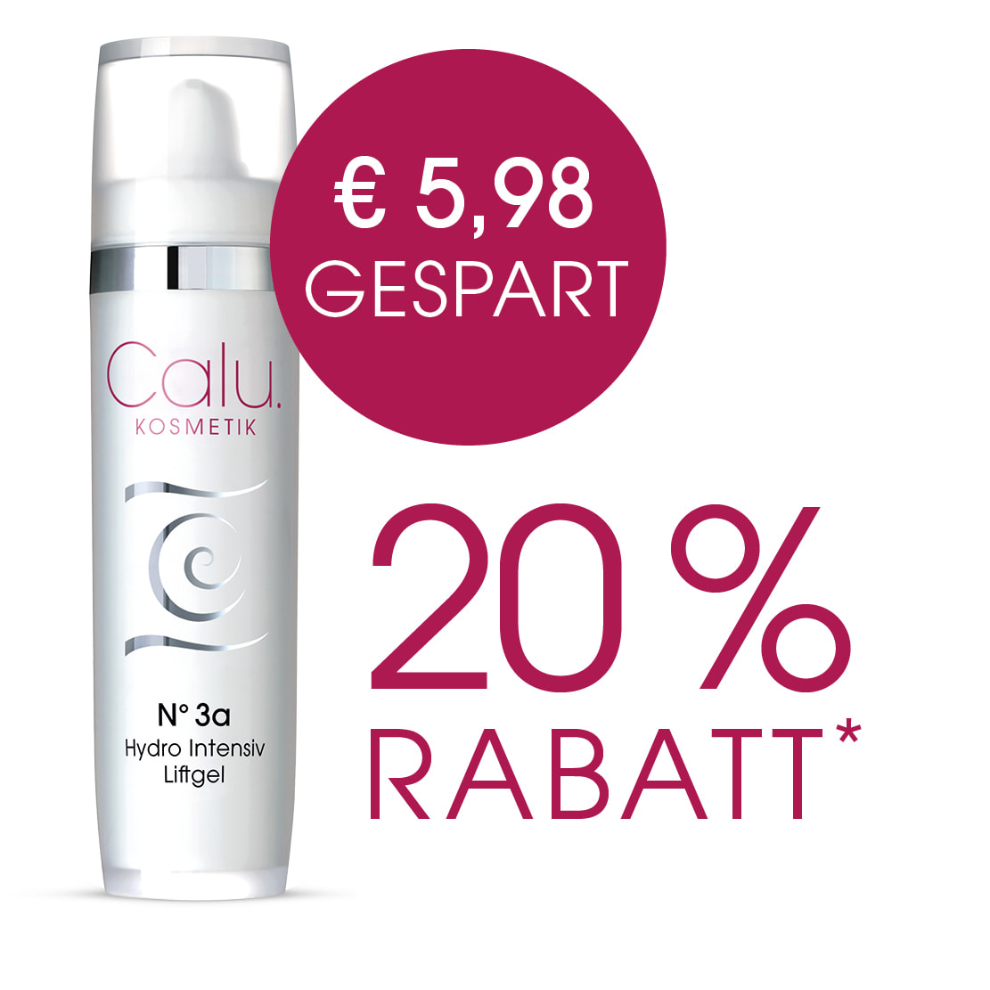 Calu Kosmetik: 20 % Rabatt auf Hydro Intensiv Liftgel, 5,98 € gespart.