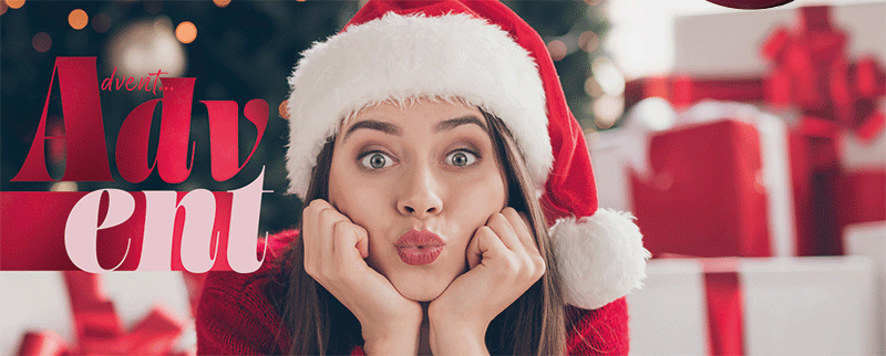 Breites Werbebanner mit pink-schwarzem Design: Links liegt ein schwarz verpacktes Geschenk mit pinker Schleife. Daneben ein pinker Kreis mit der weißen Aufschrift „Dein Geschenk 10 €*“. Rechts steht groß in weißer Pinsel-Schrift „Beautiful Week“ auf einem schwarzen Balke