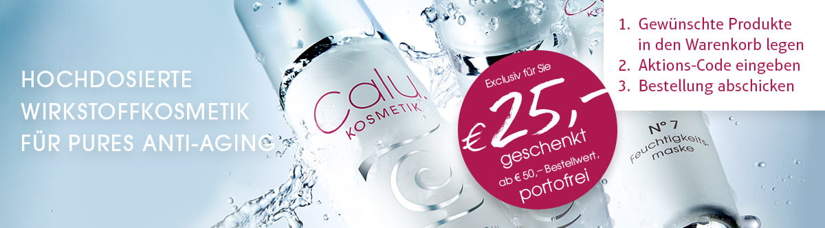 Hochdosierte Wirkstoffkosmetik